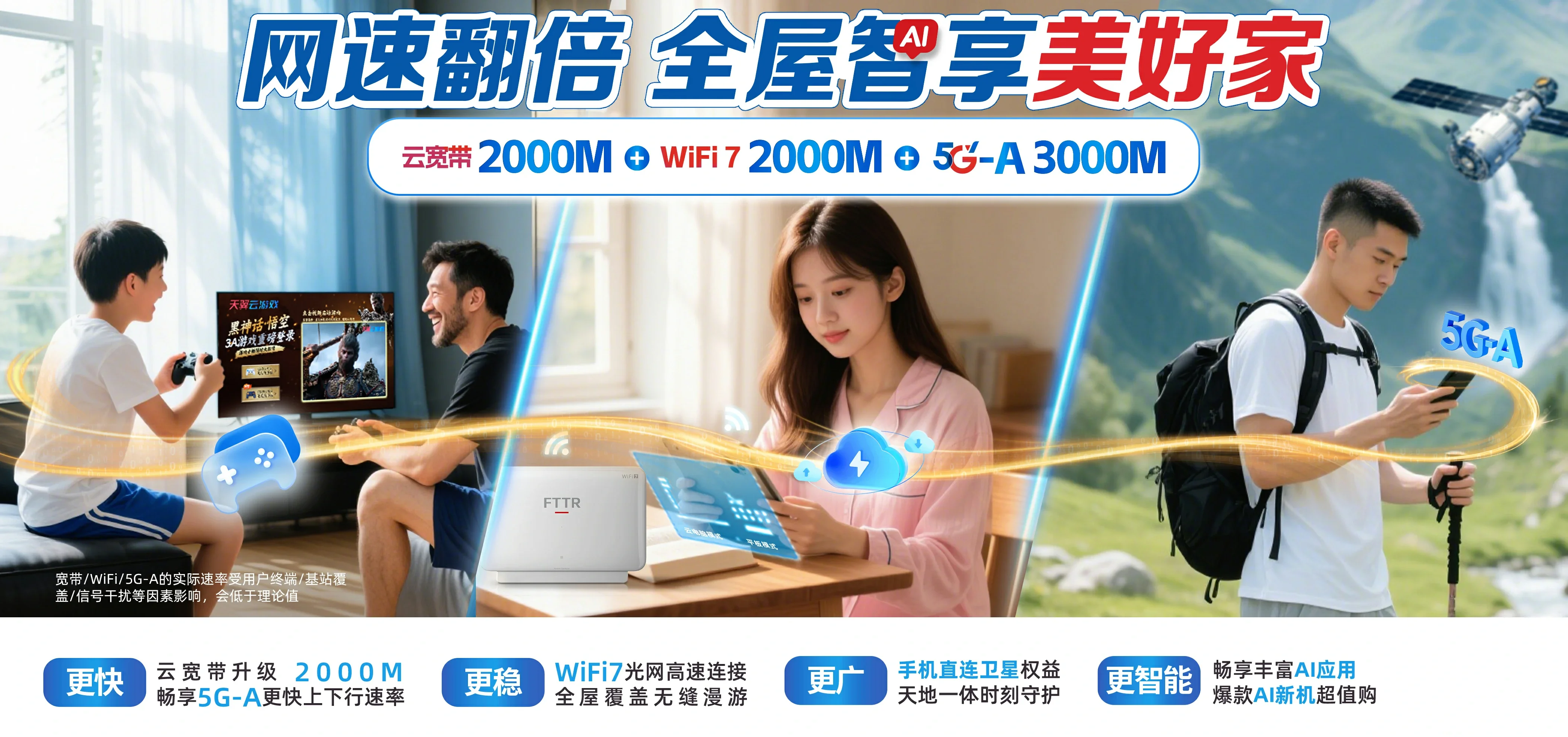 中国电信 新罗区电信宽带 宽带套餐